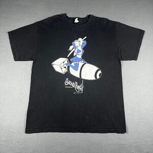 Alstyle Men's Black and Blue T-shirt